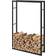 [en.casa] Range-Bûches Pour Usage Intérieur 100 x 25 x 150 cm Noir